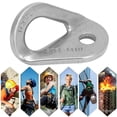 thumbnail image 2 of HURRISE Boulons en Acier Inoxydable Support, Accessoire d'Escalade, Extension de Piton d'Escalade Extérieure Support de Clous Ancre de Spéléologie en Acier Inoxydable Protection, 2 of 9