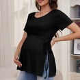 thumbnail image 4 of Bearsland Women's Maternity Shirt Casual Tops Side Split Pullovers Pregnancy Clothes, 4 of 8