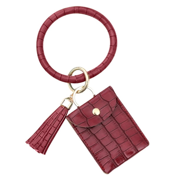 Llaveros para mujer, llavero de billetera, llavero de auto, llavero lindo, pulsera grande, llavero con borla, llavero, pulsera con billetera, llavero, brazalete.