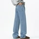 thumbnail image 4 of Pantalones vaqueros gruesos de felpa para hombre, de longitud completa, con cordón elástico, holgados, de pierna recta y de gran tamaño, pantalones largos para hombre., 4 of 6