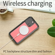 Allytechgroup Waterproof Case for iPhone 15 Pro Max, Full Body Protection Built-in Screen Protector MagSafe Wireless Charging Dustproof Shockproof Cover Case with Transparent PC, Black
