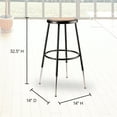 thumbnail image 3 of National Public Seating 6200 Series 32.5" Adjustable Stool, Black, 3 of 10