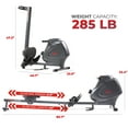 thumbnail image 2 of Sunny Health & Fitness Premium Magnetic Rowing Machine, Indoor Rower w Smart Bluetooth & FREE SunnyFit® App - SF-RW5941SMART, 2 of 9