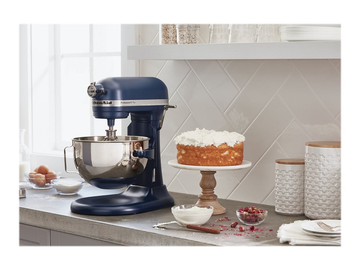 Refurbished: KitchenAid KP25M0X Professional 5 Plus 5 Quart Bowl-Lift Stand  Mixer with Baker's Bundle, Blue 