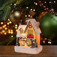 thumbnail image 5 of Advancent Resin Christmas Scene Snow House LED Desktop Set Decoration Village Kits de decoración para fiestas Casa S2301 B, 5 of 5
