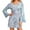 Light Blue, variant on KHONTS Women's 60s 70s Hippie Disco Dress Retro Disco Outfit Sequin Floral Dresses Pink XL