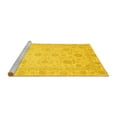 thumbnail image 2 of Ahgly Company Machine Washable Indoor Rectangle Oriental Yellow Traditional Area Rugs, 8' x 10', 2 of 4