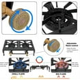 thumbnail image 3 of LUVCMFT Double Burner Stove Portable Camp Outdoor Cooking Increase Cooking Speed High Power Gas Burner for Outdoor Hiking and Camping, 3 of 7