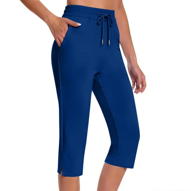 Pantalones de Yoga para Mujer con Bolsillos Leggings Deportivos de Color Sólido, Pantalones de Gimnasio de Cintura Alta para el Entrenamiento Diario