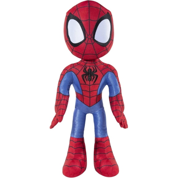 Marvel Spidey and His Amazing Friends Talking Spidey 16" Plush Toy, Interactive Spider-Man Stuffed Animal with 16 Unique Sounds & Phrases, Great Gift for Kids, Boys and Girls