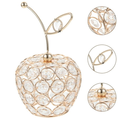 FRCOLOR  Apple Decorations for Home Large Centerpiece Real Office Golden