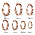thumbnail image 1 of Pendientes con hebilla para la oreja con forma de anillo redondo de acero de titanio de 2,5 de espesor, con personalidad para hombres y mujeres, 1 of 2