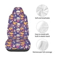thumbnail image 3 of Lsque rock Skull record Pattern Car Seat Covers for Front Seats , Waterproof Seat Covers for Cars, Sporty Front Seat Covers,Car Seat Cover Protector Front Seats, 3 of 5