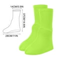 thumbnail image 3 of Reusable Waterproof Shoe Covers, Friction High Top Snow Boots, Galoshes Overshoes for Outdoor, Cycling, Camping, Fishing, Sturdy, Durables and Easys to Clean(Green), 3 of 6