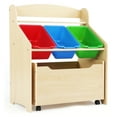 Humble Crew 3Tier Toddler Storage Unit with Rollout Toy Box
