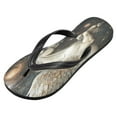 thumbnail image 2 of YAZAOOSummer Flip Flops Creatively Unicorn in Space Simple Beach Sandals, 2 of 8