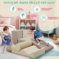 thumbnail image 3 of CQSXDA Soft PU 7-Piece Indoor Climbing Foam for Kids, Safe Toddler Climbing Toys, Activity Play Set for Fun and Exercise, 3 of 12