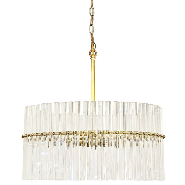 Jl Styles Inc Jls20105 20 Wide 4 Light Crystal Drum Chandelier Brass Com 4 Light Crystal Drum Chandelier Brass, Crystal And Brass Drum Chandelier