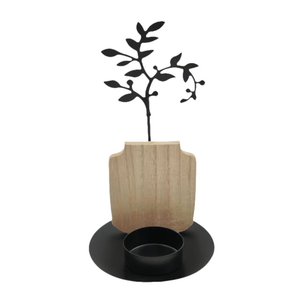 Candelabro,Candelabro Candelabro Bandeja para velas,Candelabro de hierro para centro de mesa,Candelabro decorativo pequeño moderno,Decoración de escritorio para el comedor de Estilo D