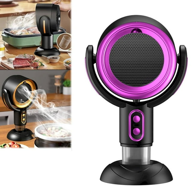 CUITING Clearance Air Purifier Portable Desktop Range Hood Puff Chill Fan for Portable Countertop Kitchen Exhaust Fan 15° Adjustment Purifier Strong Suction for Cooking Oven Stove