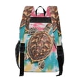 thumbnail image 3 of ALAZA Clear Backpack Turtle Tie Dye PVC Transparent BookBag, 3 of 7