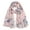Pink, variant on Blue Scarfs Scarf Women Fashion Floral Printing Paris Gauze Scarf Tie Scarf Prevents In Cape Large Scarf