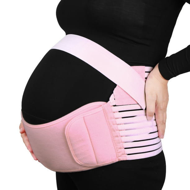 Pink L Size Maternity Belly Support Belt Pregnancy Abdominal Waist Support  Brace Band 