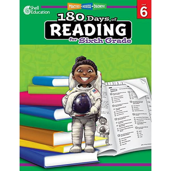Pre-Owned 180 Days of Reading: Grade 6 - Daily Reading Workbook for Classroom and Home, Reading Comprehension and Phonics Practice, School Level Activities ...... (Paperback) 1425809278 9781425809270