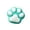 Cyan, variant on Cat Paw Squishy with Soft Squeezable Design, 1-Pack, Teal, for Relaxation, Toy