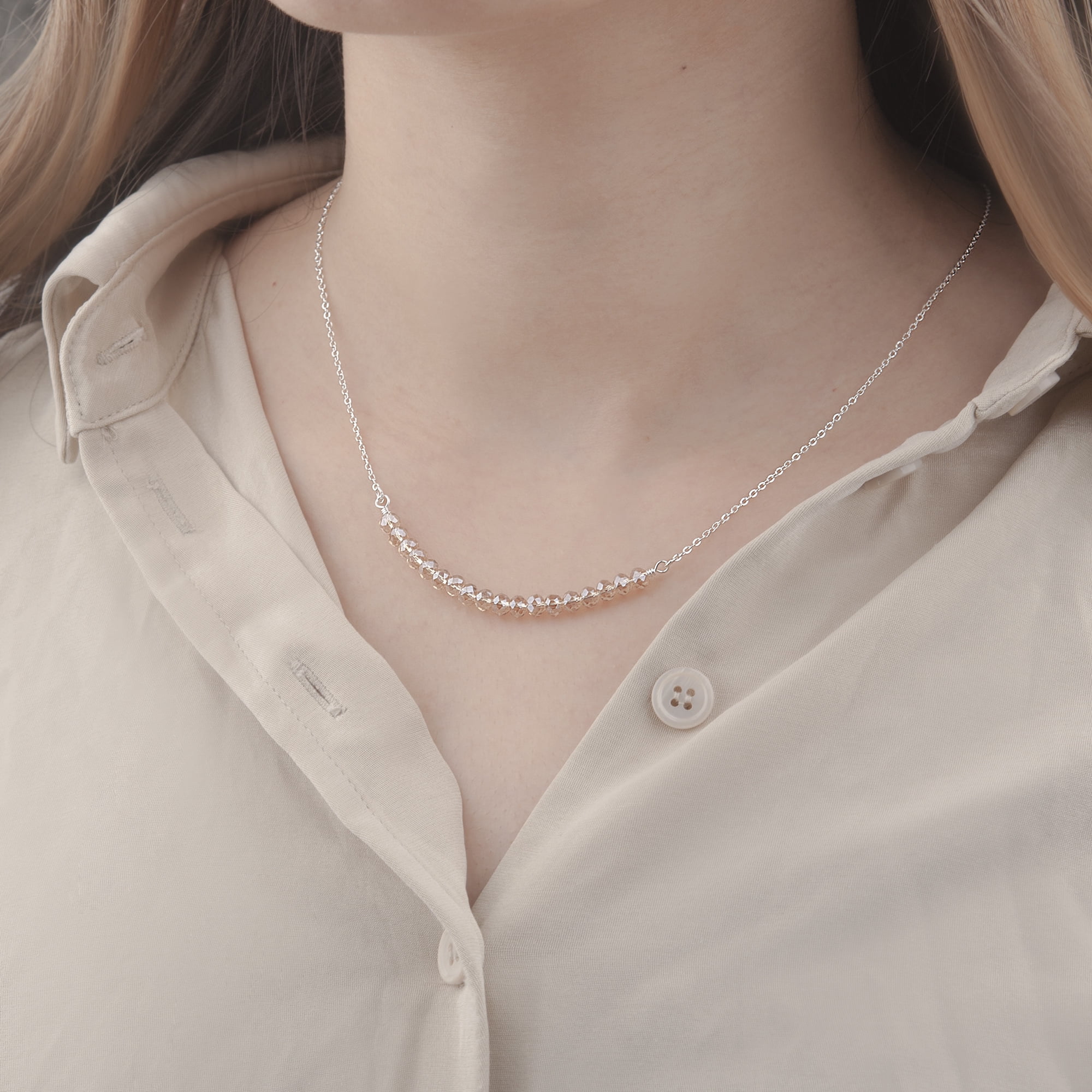 Anavia 18th Birthday Gifts for Girls, 925 Sterling Silver Necklace, 18 Beads for 18 Year Old Girl