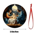 thumbnail image 3 of Ganfancp Decoracion de Belenes Arbol de Navidad de Madera Decoracion de Coches Sagrados Regalos Religiosos Decoracion de Belenes Regalos de Navidad Liquidación Ventas Hoy Ofertas Prime 1X Colgante Je, 3 of 7