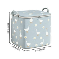 Hauiodp Multipurpose Large Capacity Clothes Storage Bins with Lids, Storage Containers with Reinforced Handle, Stackable Zippered Clothes Organizer for Blanket, Comforter, Pillow, Bedding