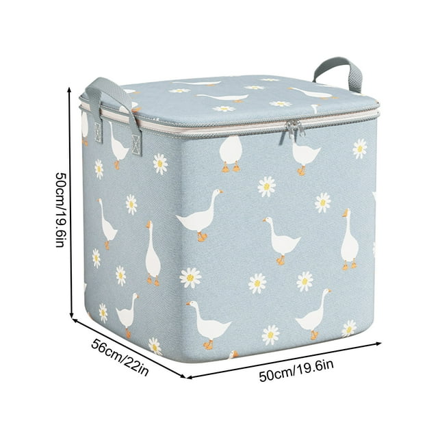 Fiudx Bolsa de Almacenamiento, Organizador de Ropa de Gran Capacidad, Bolsa de Viaje Plegable, Diseño Impermeable para Mantas y Ropa, Ideal para Armarios Debajo de La Cama, Solución para Apartamentos