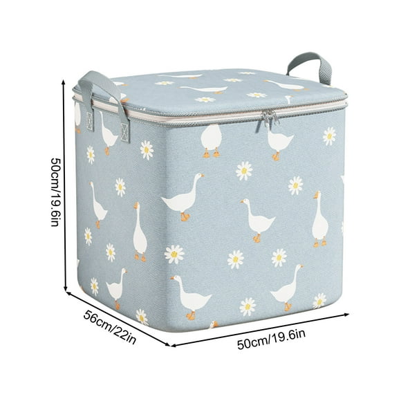 Fiudx Bolsa de Almacenamiento, Organizador de Ropa de Gran Capacidad, Bolsa de Viaje Plegable, Diseño Impermeable para Mantas y Ropa, Ideal para Armarios Debajo de La Cama, Solución para Apartamentos