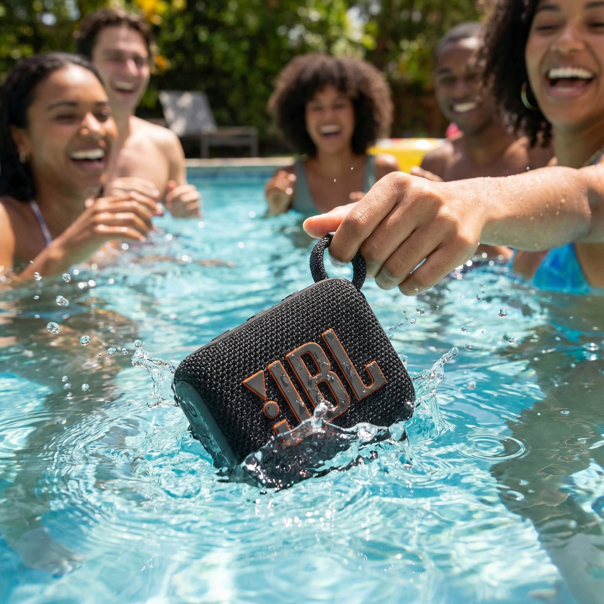 JBL Go 4 Portable Bluetooth Speaker, Built-in Battery, Waterproof and Dustproof - Black (JBLGO4BLKAM) + USB-C Adapter + MicroFiber Cloth (International Model)