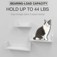 thumbnail image 3 of SumanExport-Hub Hanging Floating Wall Shelf U-Shape Wall Rack Set of 3 for Living Room, White, 3 of 8