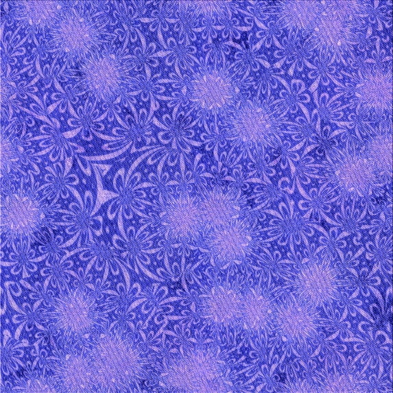 Ahgly Company Machine Washable Indoor Square Transitional Purple Mimosa Purple Area Rugs, 4' Square