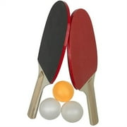 Ping Pong Paddle Set, Table Tennis Set with 3 Balls,Beginner Table Tennis Racket Set, Optimize Rotate and Control, for Indoor Outdoor Play