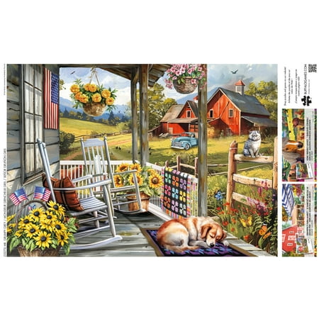 Buffalo Games Mr. Grumpy Grey 500-Piece 21.25 x 15-Inch Interlocking Jigsaw Puzzle for Adults Ages 14