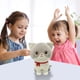 thumbnail image 5 of Lindo y adorable gatito de peluche, muñeco gatito blanco, pequeño muñeco decorativo para el hogar, regalo de cumpleaños para niños y niñas., 5 of 6