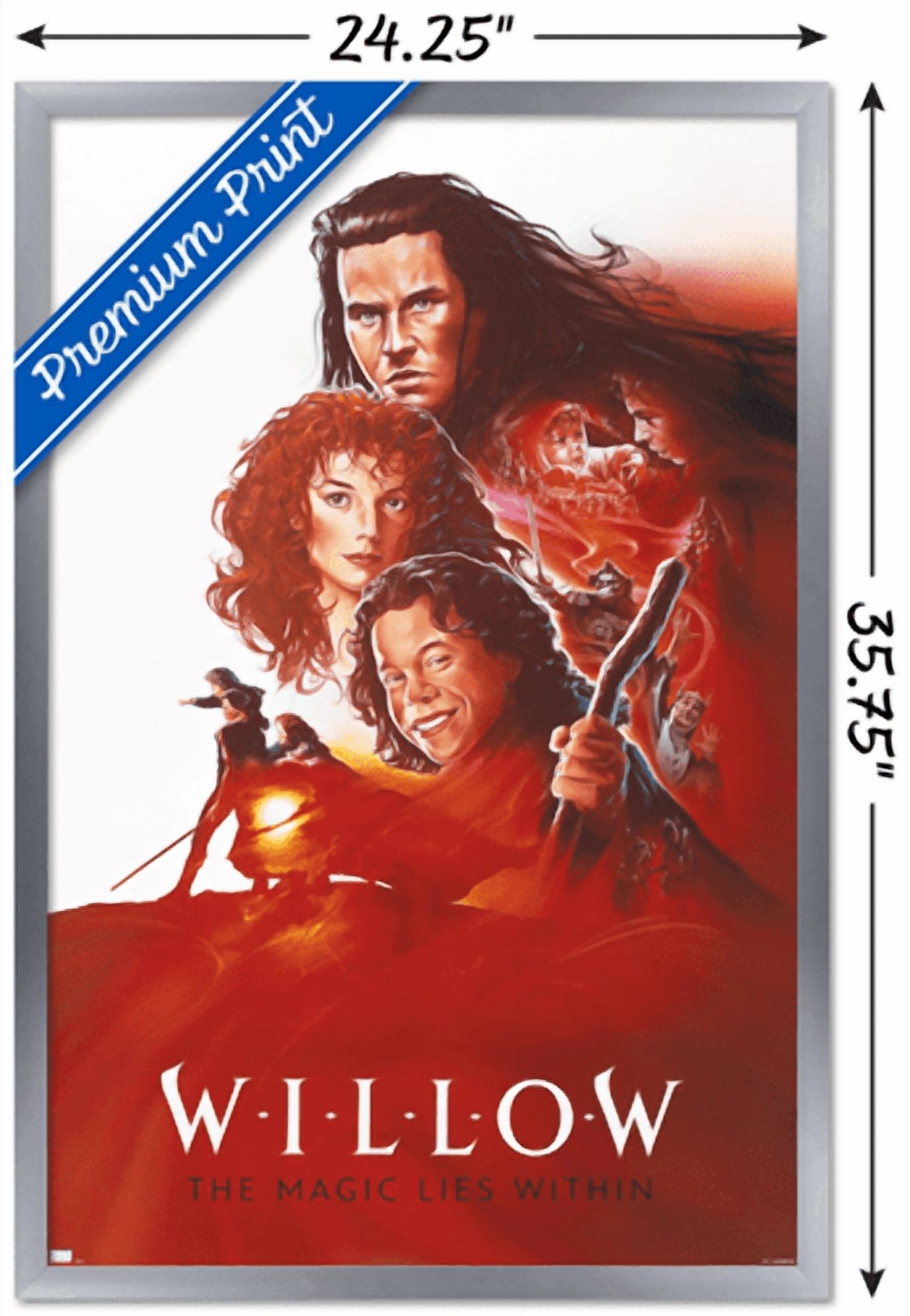 Willow - Teaser One Sheet Wall Poster, 22.375" x 34" Framed