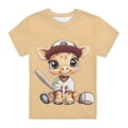thumbnail image 3 of Hienoo Boy's Cartoon Graphic Tee Short Sleeve Crew Neck T-Shirt Summer Tshirt, Sizes 1-13, 3 of 3
