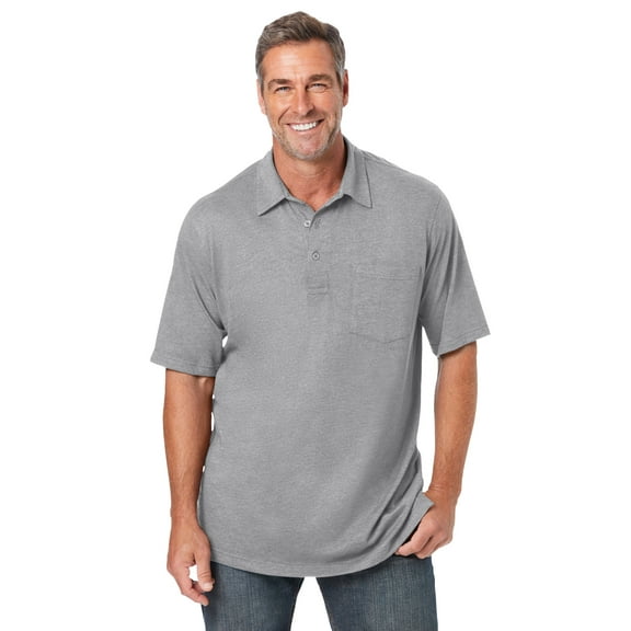 KingSize Men's Big & Tall Shrink-Less Lightweight Polo
