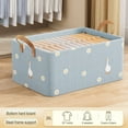 thumbnail image 4 of Fiudx Caja de Almacenamiento de Ropa, Organizador de Tela Plegable, Material Transpirable E Inodoro, Diseño Ligero, Fácil de Mover, Ideal para Dormitorios y Viajes, Tamaño 47 X 28 X 20 Cm., 4 of 6