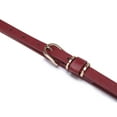 thumbnail image 3 of Beltox Women’s Skinny Leather Red Belt Waist or Hips Ornament Size 44, 3 of 5