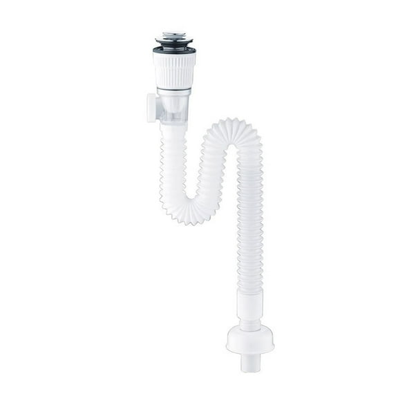 Bathroom Washbasin Drain Pipe Sink Strainer Stretchable Sink Hose Plumbing