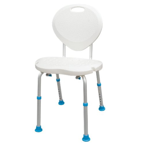 Aquasense Adjustable Bath and Shower Chair with NonSlip Comfort Seat
