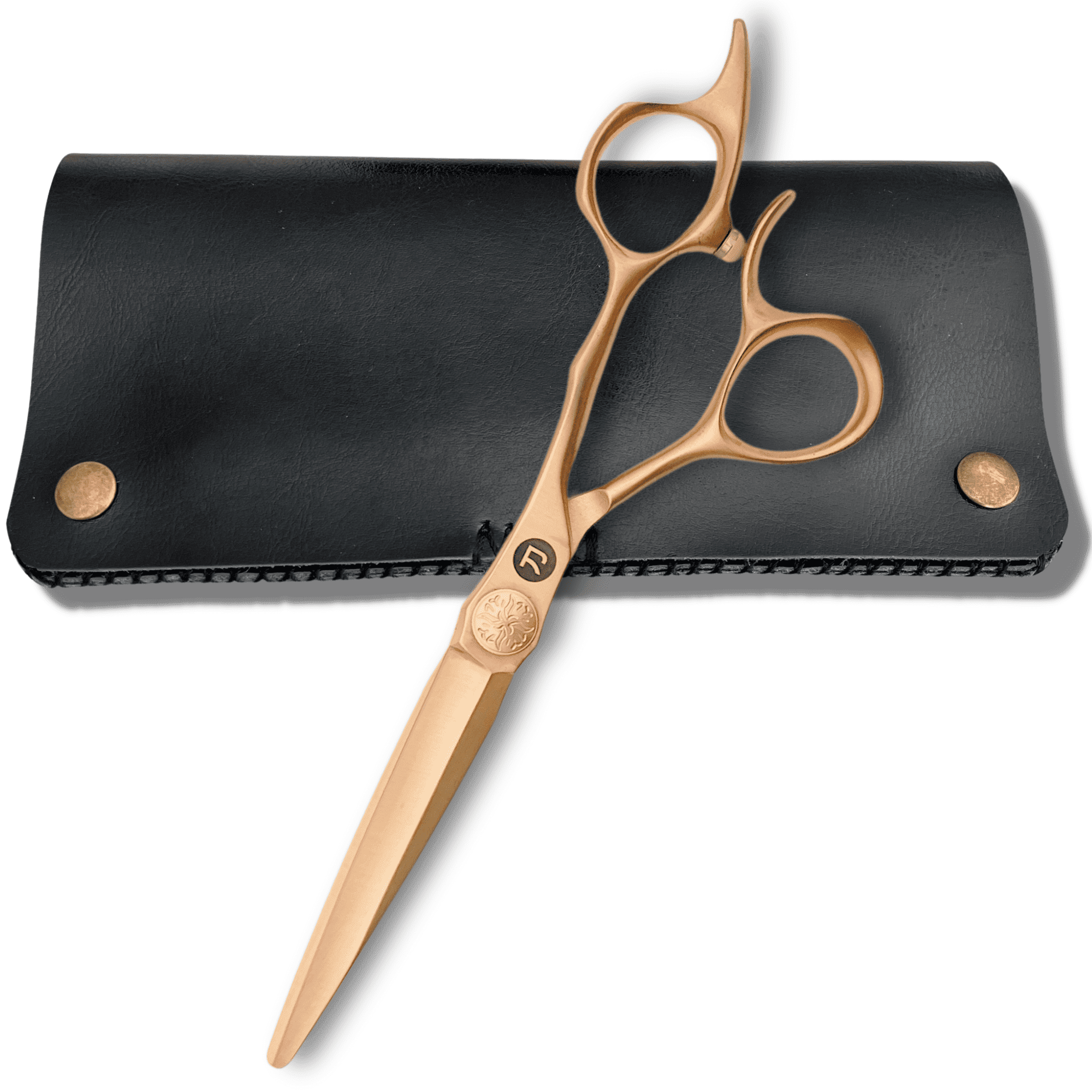 Saki Shears Gold Hair Cutting Shears Professional - 6 Inch Hairdresser Gold Scissors - Japanese Steel VG10 - Hair Salon Scissors