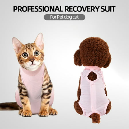 Pet Recovery Suit After Surgery Wear Abdominal Wounds Skin Disease Pajama Suit for Dog Cat Puppy