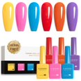 thumbnail image 1 of Set de esmaltes de uñas en gel CANNI Summer Bright Rainbow, 6 colores, 9 ml, 1 of 6